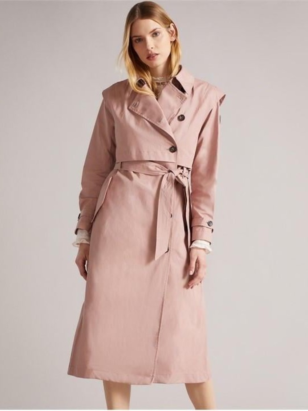 Ted Baker Talya Linen-Blend Coat